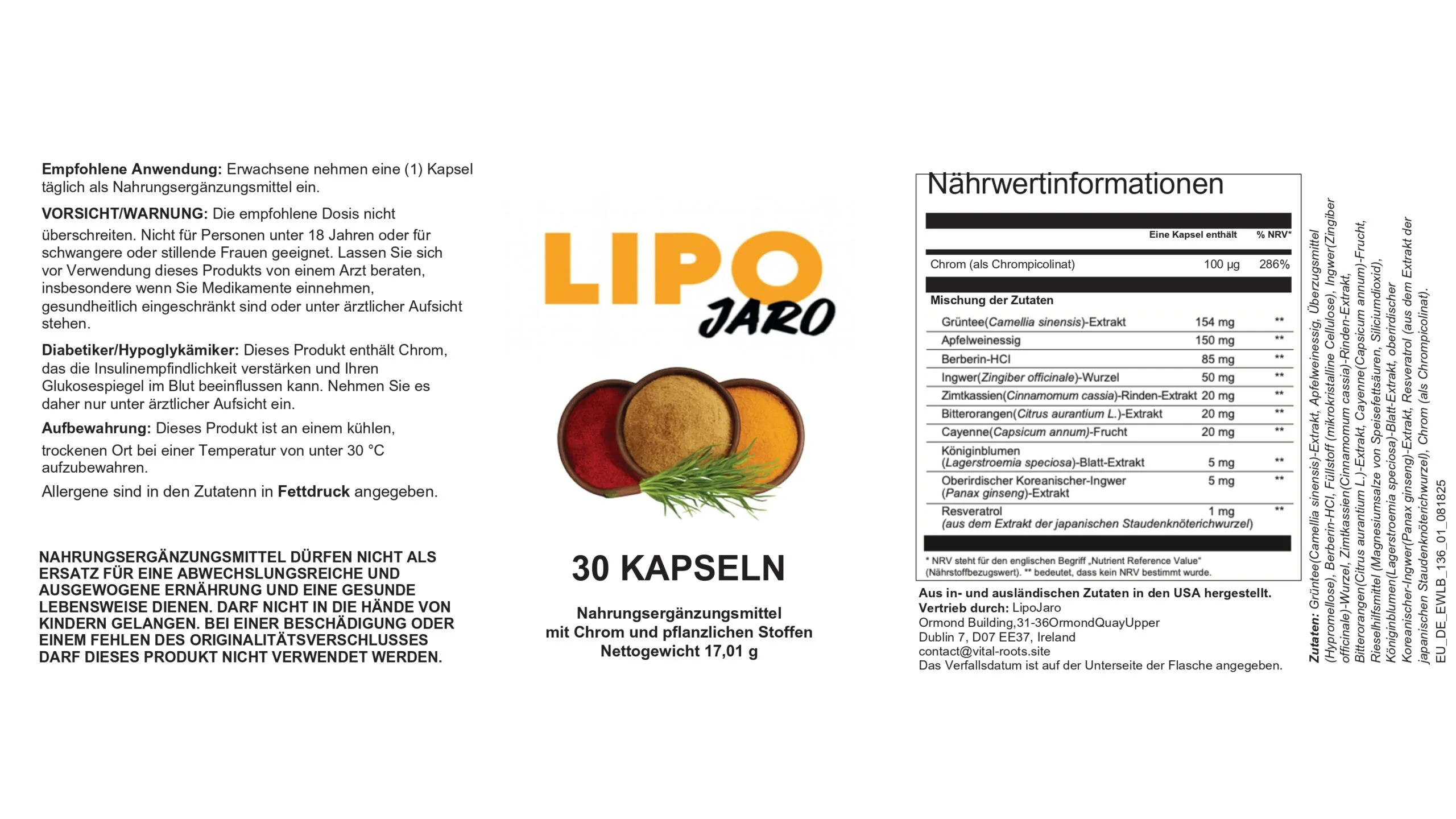 LipoJaro Formel